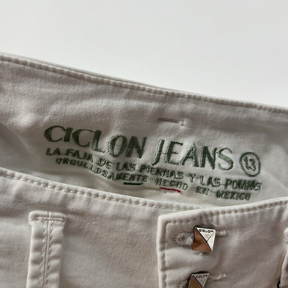 Ciclon jeans NWT women’s juniors 13 mega pomp skinny - Picture 8 of 10